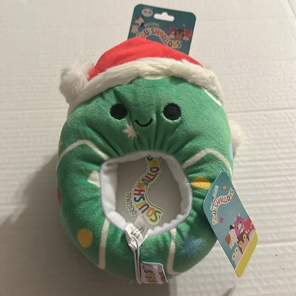 Squishmallow slippers Christmas tree kids size 11/12‎